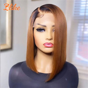 Peluca Bob Peruana al por Mayor, Color Degradado 99J Rosa, Pelucas Bob Cortas de Cabello Humano <span class=keywords><strong>Rubio</strong></span> 613, Pelucas Frontales de Encaje Completo HD para Mujeres Negras - Product Image 1