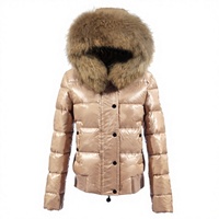 Veste d'hiver matelassée en duvet pour femmes de style russe, imperméable, coupe-vent, grande taille, avec col en fourrure