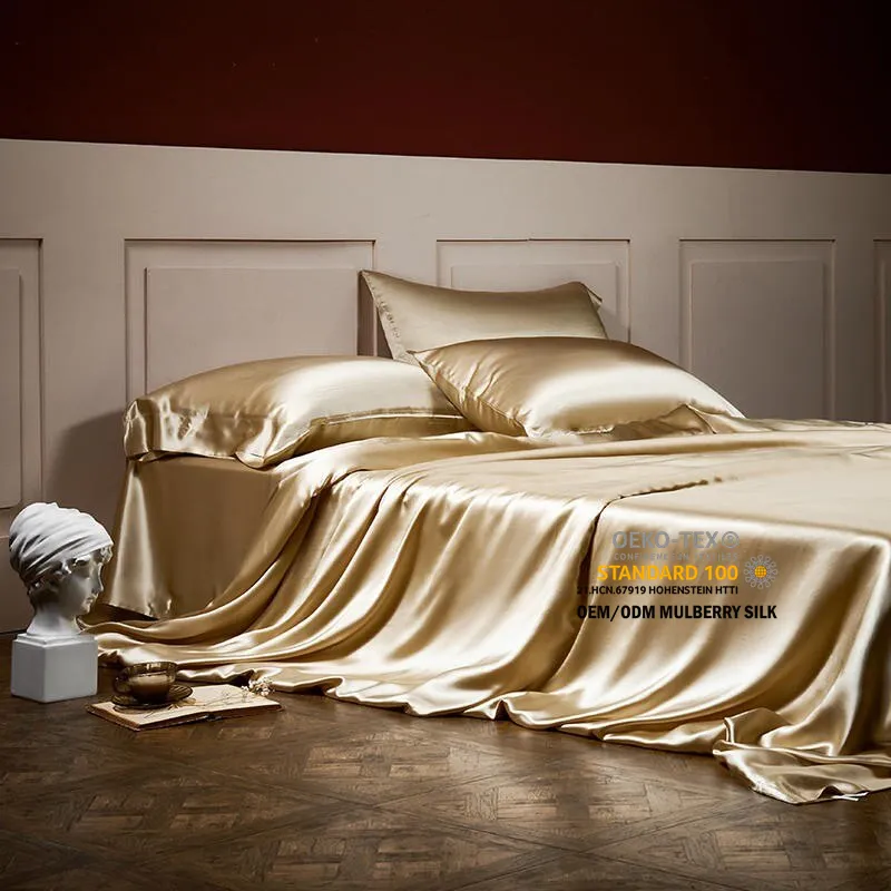 Оригинальный комплект постельного белья из чистого шелка тутового шелкопряда, 19 мм, 22 мм, 25 мм