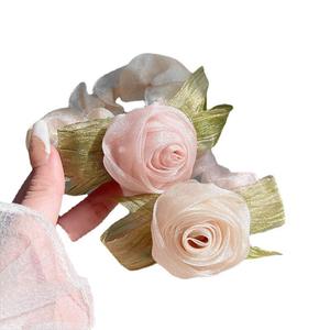 ربطة رأس على الطراز الفرنسي فائقة الورد للنساء عالية المرونة إكسسوارات الشعر - Product Image 5