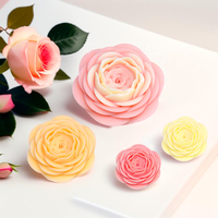 Collection Camellia : Moules en silicone pour la fabrication artisanale de bougies, de savons, de résine époxy et d'ornements de bureau