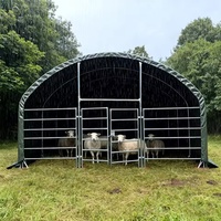 Serre d'élevage en acier de haute qualité pour volailles et animaux, abri pour bétail, tente d'élevage - Vente chaude