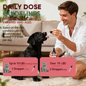 Gotas Dentais para Cães e Gatos Suplemento para Saúde Dental com Protease de Chá Verde Ajuda a Manter os Dentes Limpos Líquido Dental para Animais de Estimação - Product Image 5