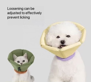 Kerah <span class=keywords><strong>Elizabeth</strong></span> Empuk Tahan Air dari Nilon Ringan untuk Kucing dan Anjing, Mudah Dibersihkan, Gaya Kartun, Aksesori Hewan Peliharaan yang Menenangkan, Semua Ukuran - Product Image 3