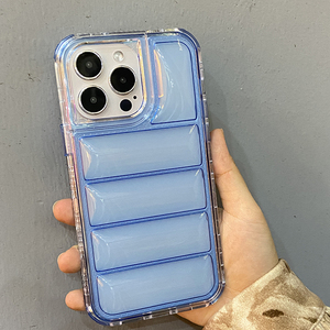 Flexible TPU Puffer Drop Proof Multiple Color Hard PC Frame Cell Phone Case for Oppo Reno 12 Pro 11F <strong>A78</strong>