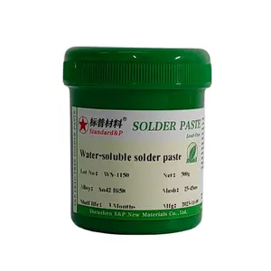 Easy under tin no blackness Sn42 Bi58 tin bismuth LED high power water soluble solder paste