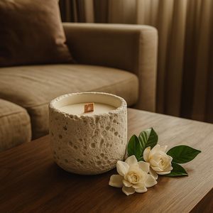 Portavelas Cilíndrico de Hormigón Artístico de Tamaño Mini para Velas Aromáticas - Product Image 6