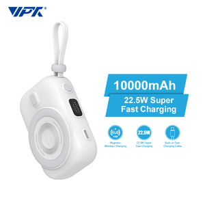 Di Động 10000MAh Ngân Hàng Điện Từ Không Dây Sạc Trạm 15W Đôi USB Type-C Pin Gói Điện Trạm Điện Thoại Khẩn Cấp - Product Image 1