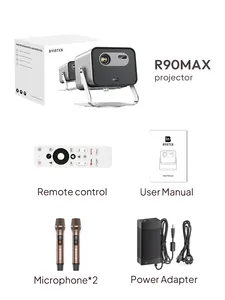 Byintek เครื่องฉาย DLP R90 3D 4K เลเซอร์1100แอนซิ-Ai ออโต้โฟกัสอัตโนมัติแอนดรอยด์11 Wi-Fi 6ไมโครโฟนภาพยนตร์ - Product Image 6