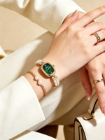 Nouvelle montre-bracelet haut de gamme pour femme, style perle ovale, luxe, mode niche, montres pour femmes, article le plus vendu
