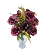 Bouquet de pivoines artificielles YL, cadeaux de mariage, décoration intérieure, salon, style européen, soie, luxe léger, simulées, faites à la main