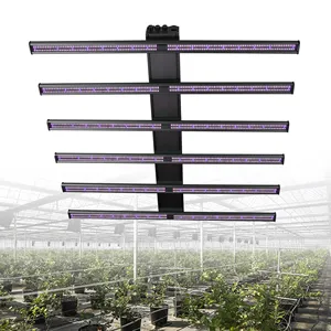 Tarım yeşil ev lamba bitki Greenception sistemi tam spektrum Led Grow ışık çubuğu 600w lm301b topraksız bitki ışık