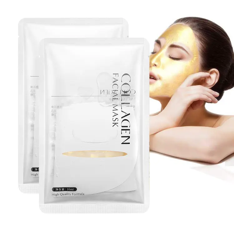Gezicht Vel Masker Custom Private Label Facial Hydraterende Peel Off Exfoliërende 24K Gold Gel Crystal Collageen Gezichtsmasker