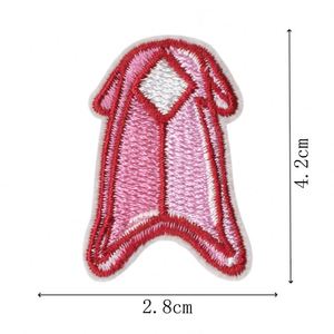 <b>Iron</b> on Mother's Day Series Embroidery pink Crown Bow Flower Sunglass Mouth Ice Cream Patches for Clothing Decoration - Product Image 3