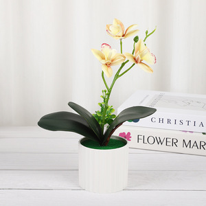 Orquídea Phalaenopsis Artificial de Yiwu Datuo Florist, Bonsái de 18x24 cm, Decoración Realista para Interiores, para Sala de Estar o Ventanal - Product Image 3