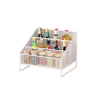 Étagère de rangement de cuisine en fer à 3 niveaux pour condiments et ustensiles de cuisine, utilisation sur comptoir - Product Image 5
