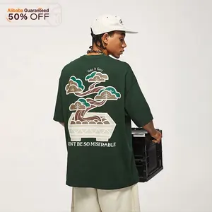 La vendita di inflazione 50% di sconto camicie pesanti da 265gsm produttore di streetwear oversize tshirt unisex grafiche