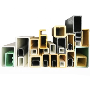 โปรไฟล์ไฟเบอร์กลาสแบบสี่เหลี่ยมผืนผ้า ผลิตด้วยวิธีพัลทรูชั่น - Product Image 1