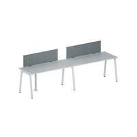 Bureau en bois modulaire moderne personnalisé direct d'usine avec cadre et panneau en aluminium