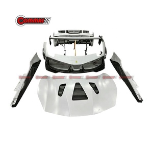 ชุดแต่งตัวถังรถยนต์คาร์บอนไฟเบอร์แห้งคุณภาพเยี่ยมสไตล์ Challenge สำหรับ Ferrari 488 กันชนหน้า-หลัง สเกิร์ตข้าง - Product Image 3