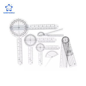 Ensemble <span class=keywords><strong>de</strong></span> goniomètres 3 pièces 12'', 8'', 6'' – Ruban <span class=keywords><strong>de</strong></span> mesure corporelle, équipement d'analyse pathologique, rapporteur, règle d'angle, outil <span class=keywords><strong>de</strong></span> mesure - Product Image 2