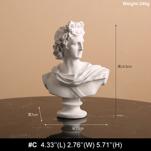 Statua di figure del greco nordico mitologia dea eroe <span class=keywords><strong>David</strong></span> Mozart busto figurina scultura schizzo modello camera decorazione - Product Image 4