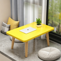 Petite table, table basse recouverte de tapis pour chambre à coucher près de la baie vitrée, table basse tatami, bureau d'ordinateur robuste