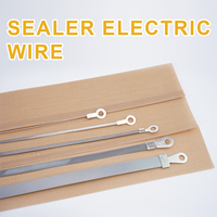 Tira de sellado térmico de fibra de vidrio recubierta de PTFE, tela de corte antiadherente para elemento calefactor de máquina de fabricación de bolsas de plástico