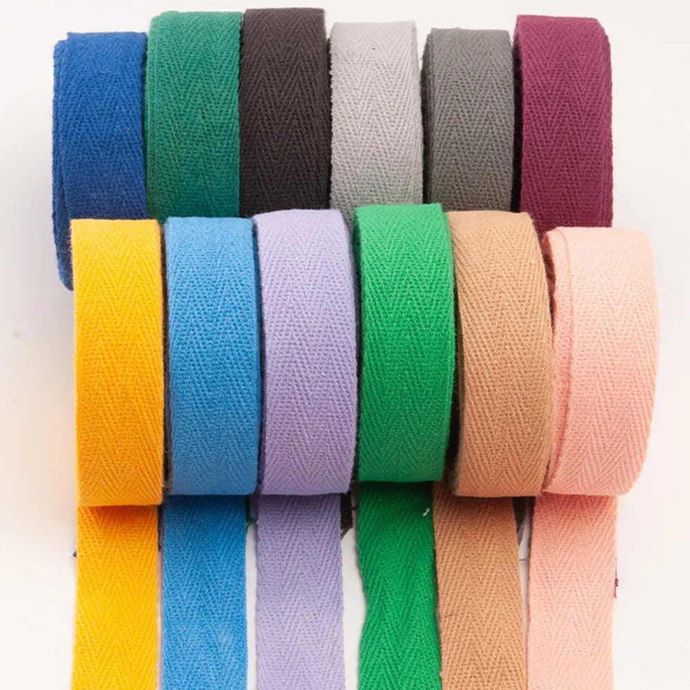 <span class=keywords><strong>Ruban</strong></span> en coton tissé, 20 m, couleurs, bande de coton