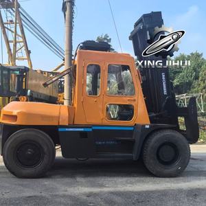 Chariot élévateur TCM FD100Z8 10 tonnes d'occasion, chariot élévateur japonais 10 tonnes, moteur Isuzu 6BG1, machine d'occasion, chariot élévateur à essence, 4000 mm, 10000 kg - Product Image 4