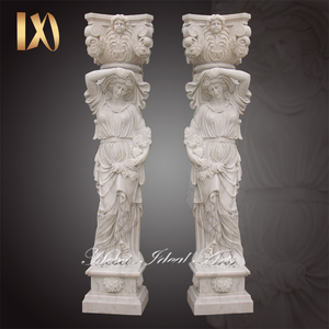 NGHỆ THUẬT Lý Tưởng Chạm Khắc Cột Đá Cẩm Thạch Vuông Hy Lạp Và Cơ Sở Thiết Kế Trụ Cột Bên Ngoài Nhà - Product Image 6