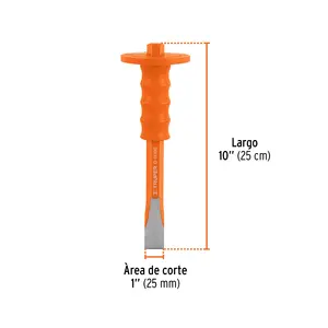 Cincel para corte en frío BOX 4 de 1 x 10' con agarre, TRUPER - Product Image 3