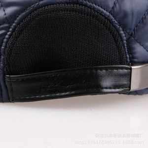 Men's Winter <b>Baseball</b> <b>Cap</b> Thickened Warm Hat With Ear Protection Suede Fabric Blue <b>Black</b> Gray - Product Image 4