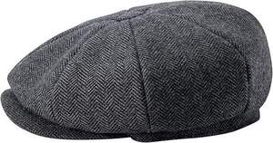Boina Elegante y Cómoda Estilo Inglés, Gorra Plana de Lana de Alta Calidad, Gorra de Hombre de Negocios, Gorro de Tweed con Espiga - Product Image 3