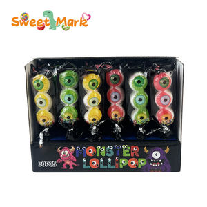 Piruleta de Halloween con Forma de Ojo de Monstruo, Caramelo Duro en Barra Hecho con Azúcar, Empaquetado en Bolsas - Product Image 2