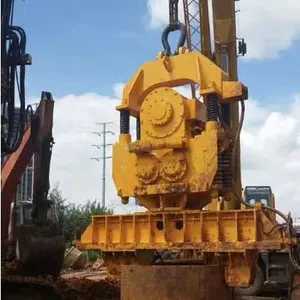 Excavator Mounted Pile Driver Hydraulic Vibro Hammer Pilling Hammer For Sheet Pile Impact Hammer