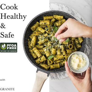 Non-Stick Fry Pan Set 3-Piece Aluminum Alloy Double Layer Induction Compatible Kitchen Cooking Pans - Product Image 2