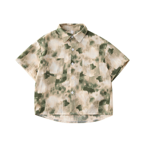 Ventes directes d'usine nouvel été enfants à manches courtes imprimé fleuri chemise Parent-enfant porter lâche bord de mer ensembles de <span class=keywords><strong>vacances</strong></span> - Product Image 1