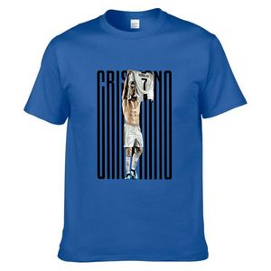Cross-border Summer Sports Leisure Short-sleeved Breathable Football Star Ronaldo Perimeter Character Printed Cotton <strong>T</strong>-<strong>shirt</strong> - Product Image 5