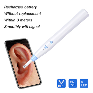 3 trục con quay hồi chuyển hình ảnh ráy tai làm sạch ráy tai loại bỏ 3 Megapixel 1080P Camera Wifi otoscope - Product Image 3