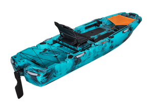 2025 CE Certified 1 Person 2 Sections Single 3m Sit-On-Top Fishing Kayak 10ft Modular Pedal HDPE Plastic Kayak for <strong>Surfing</strong> - Product Image 4
