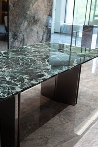 Marmo <span class=keywords><strong>Verde</strong></span> Lucidato di Alta Qualità con Grandi Fiori per Progetti di Decorazione d'Interni di Hotel e Ville - Product Image 6