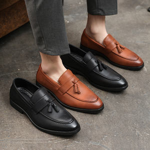 <b>Autumn</b> Dress Loafers Mens Business Formal Anti Slip Glossy Work Casual Plus Size Shoes Casual Party Shoes Luxury Business Shoes - Product Image 6