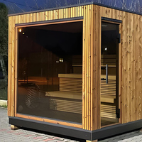 Hammam personnalisé Bain de vapeur extérieur Sauna Sauna à vapeur humide Sauna à Offre Spéciale Hamam Sauna à vapeur en bois de luxe avec douche