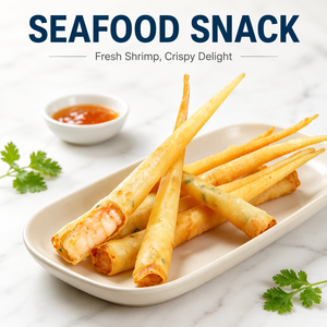 Bâtonnets de crevettes panées surgelées en gros |   <span class=keywords><strong>Snack</strong></span> croustillant fourré aux fruits de mer |   Snacks semi-finis dorés - Product Image 1