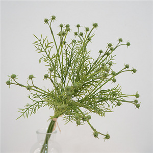 Autunno erba crisantemo mazzo di piante artificiali verdi foglie con frutta decorazione per la casa composizione floreale bouquet da sposa