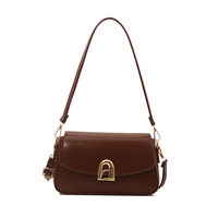 Sac carré texturé de luxe pour femme, nouvelle mode, sac à bandoulière et sac porté épaule avec fermoir, vente en gros