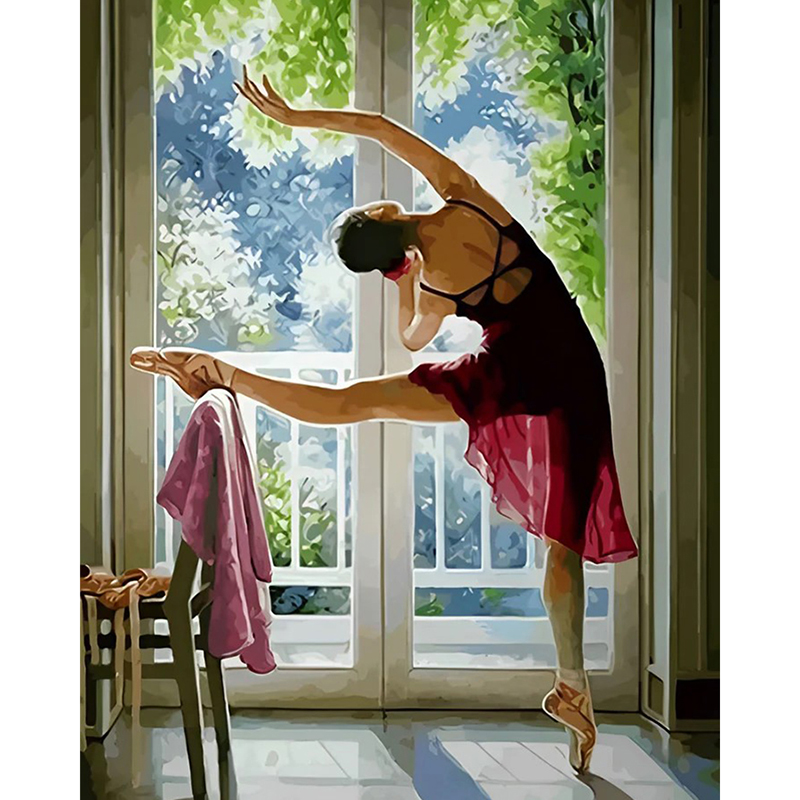 Ballerine devant la fenêtre