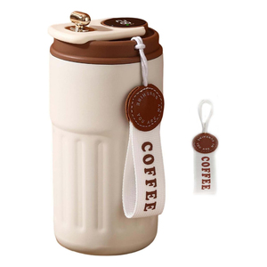 Temperature Display Custom Logo 16oz Eco-Friendly Insulated Stainless Steel Thermos Vacuum Digital LED <b>Smart</b> Coffee Giveaways - Product Image 1