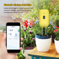 Détecteur de température et d'humidité du sol intelligent Bluetooth étanche, contrôle par application, possibilité d'enregistrer les données